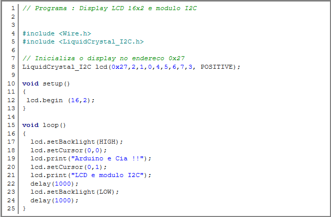 Como utilizar o módulo I2C com display LCD  Screen10