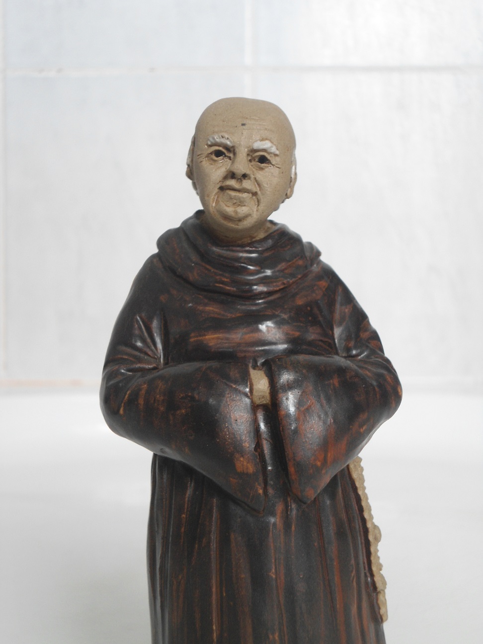 studio pottery figurine mark Monk1s10