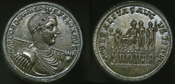 Gordian III LIBERALITAS AVGVSTIII Medallion Img_2416