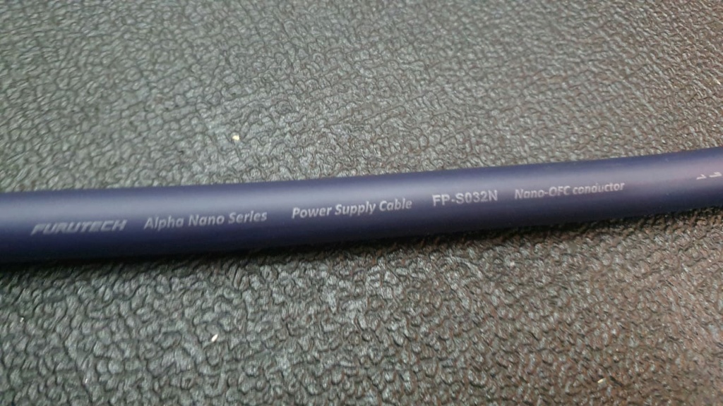 Furutech Power Cable, UK plug, Alpha Nano Series Cable (Used) F110