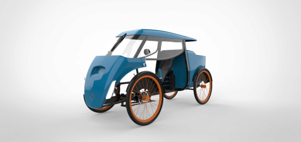 assistance �lectrique - Ecos Evol Motion, quadricycle utilitaire à assistance électrique Rendu_10