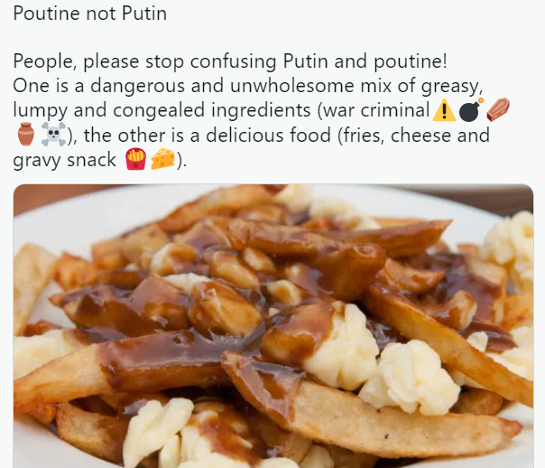 Poutine Being Confused with Putin Poutin10