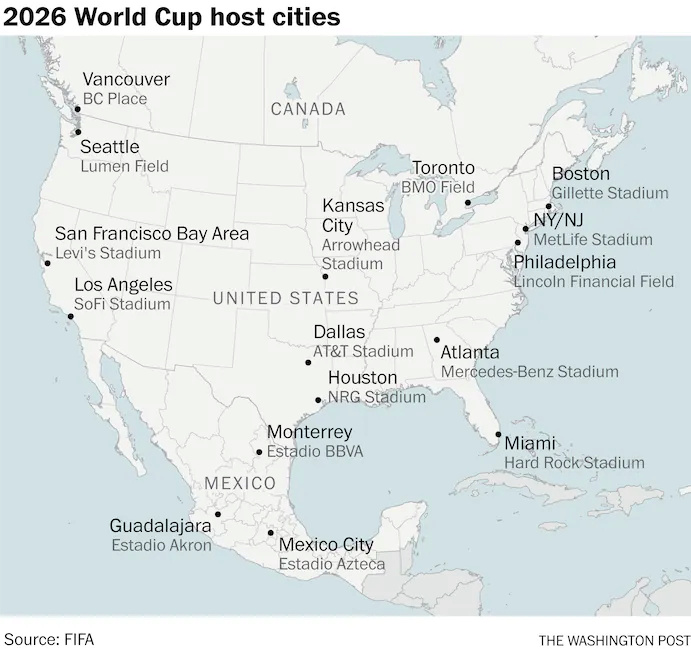 FIFA Announces Host Cities for 2026 World_10