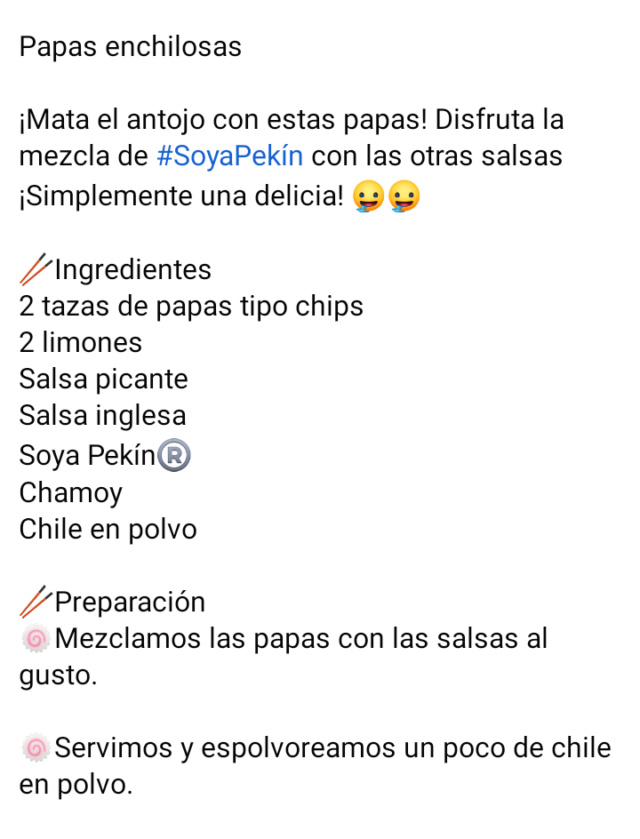 Papas Enchilosas  Scree272