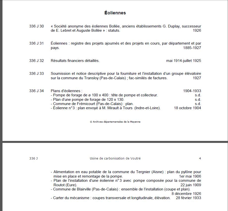 Histoire de mon éolienne Bollée Archiv11