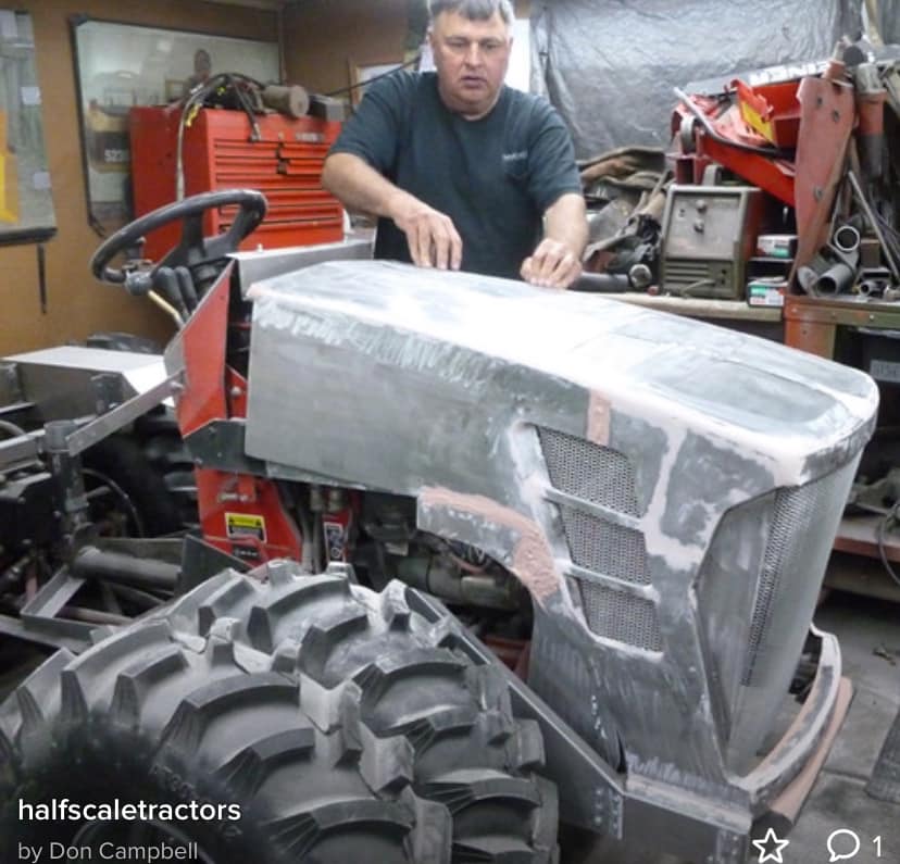 Comment transformer un mini-tracteur-tondeuse en un géant reproduit en "miniature"...?! 0000_155