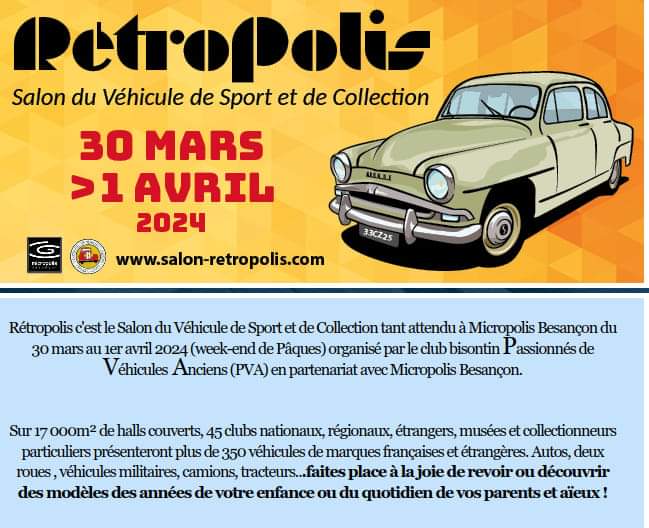 Salon RETROPOLIS à Besançon du 30 Mars au 1er Avril 2024 1_0_7_15