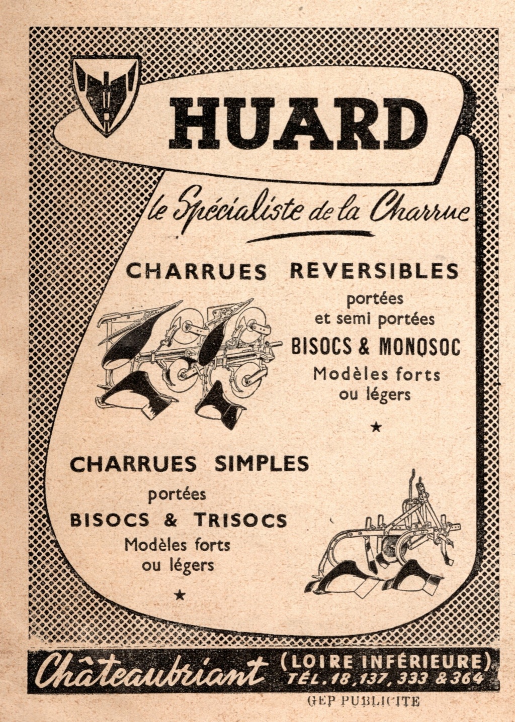 Charrues brabants HUARD FRERES - Chateaubriant-  Img20455