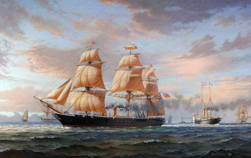 «HMS WARRIOR» – первый цельнометаллический броненосец. На момент постройки это был самый большой и самый мощный военный корабль в мире  Photo113