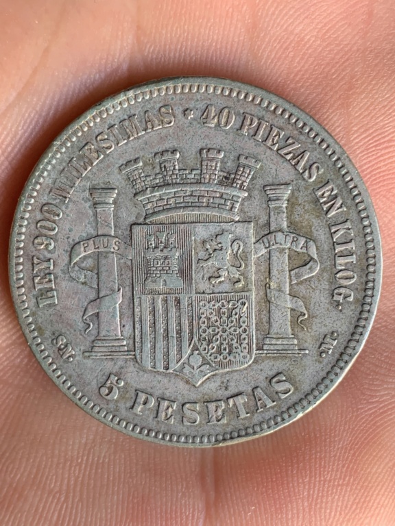 5 pesetas de 1870 18*70 293ff310