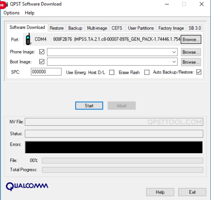 تحميل QPST Flash Tool لتفليش أجهزة Android Screen10