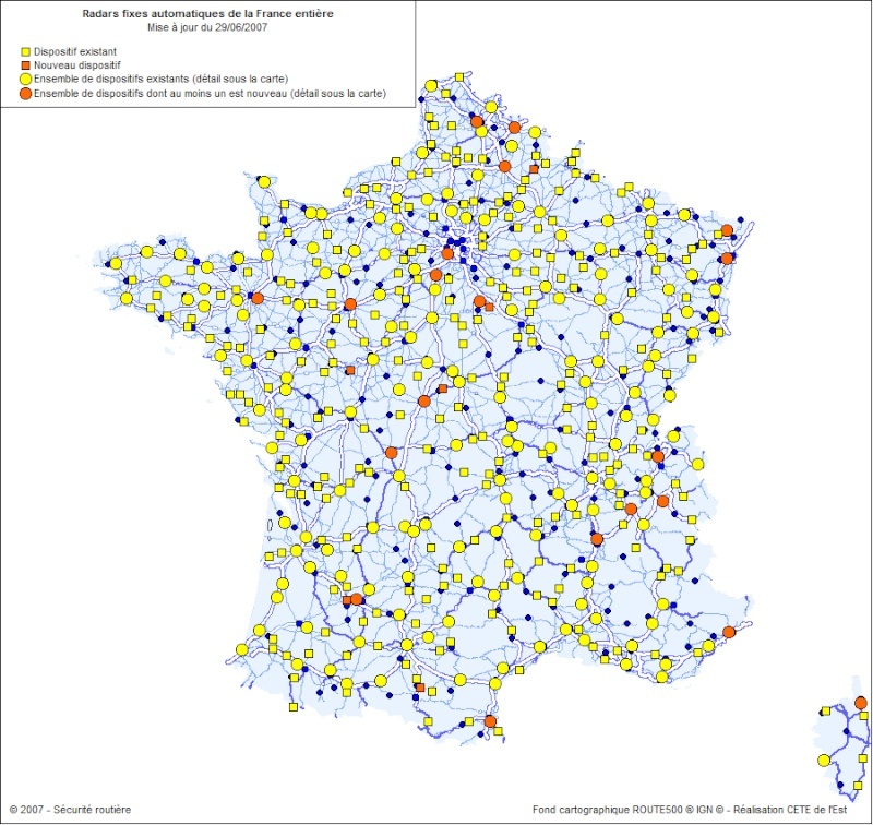 carte des radars automatique France10