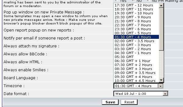 Forum Timezone & Language Timezo11