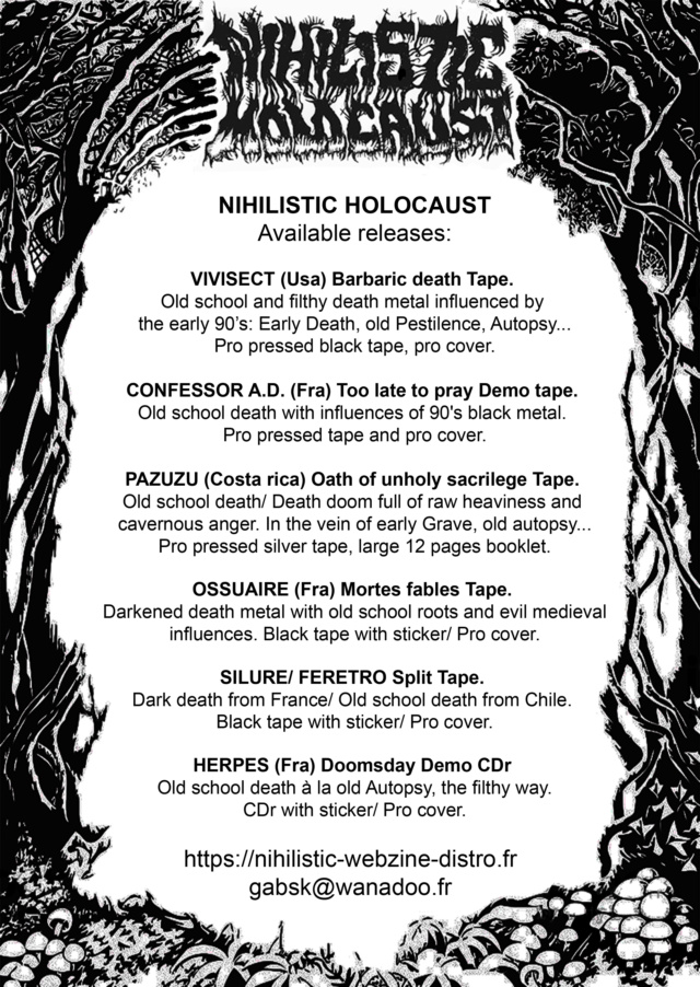 NIHILISTIC: Available releases/ Flyer _flyer13