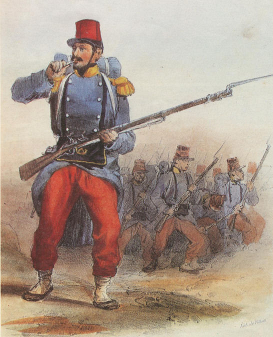 17ème Léger, Algérie vers 1840 17elal10