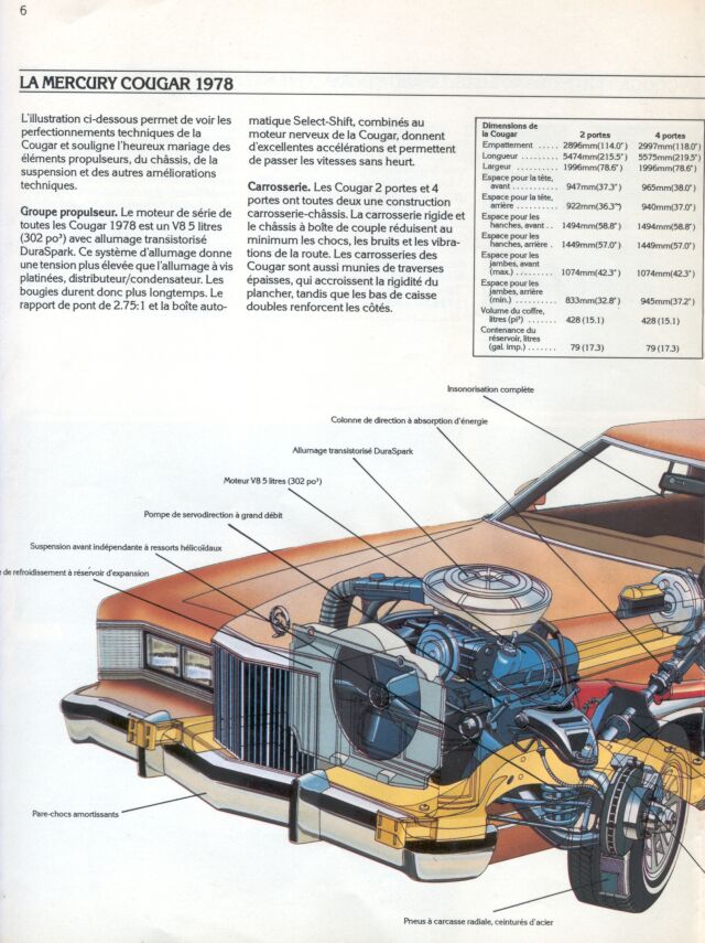Brochures Ford & Mercury en francais 1978co15