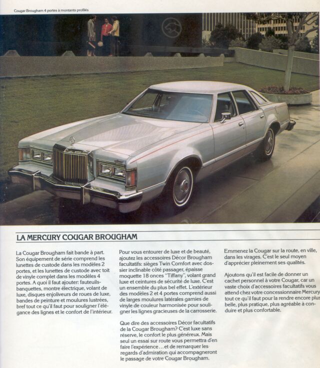 Brochures Ford & Mercury en francais 1978co17