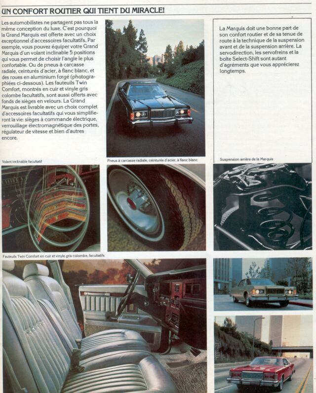 Brochures Ford & Mercury en francais 1978mm14