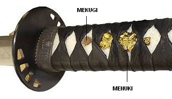 Les diffrentes parties du sabre Mekugi10