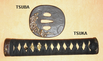 Les diffrentes parties du sabre Tsuka-10