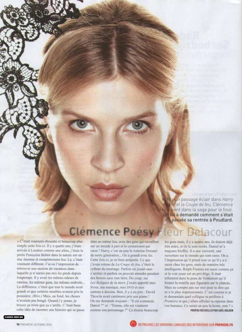 Interview Clémence Poésy - Première Digita10