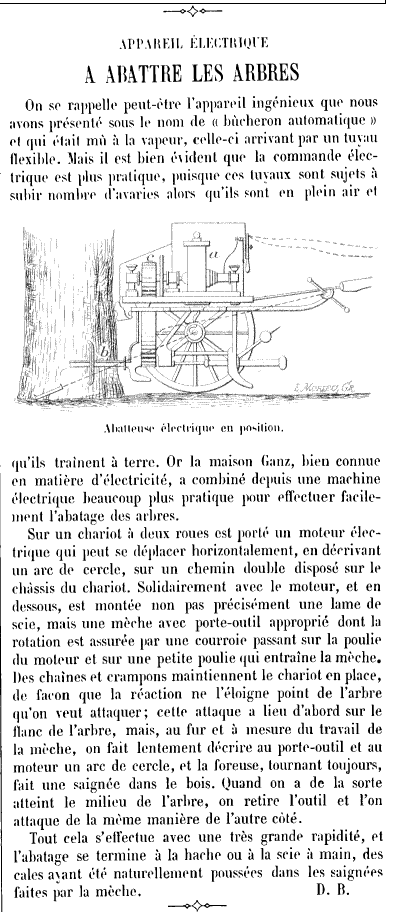 La 1ère  TRONCONNEUSE ELECTRIQUE 1904_111