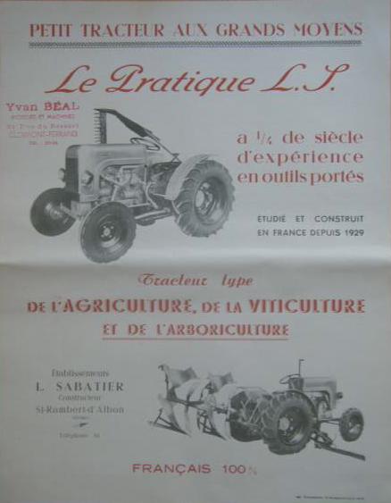 SABATIER : Recensement des tracteurs de St Rambert d'Albon - Page 2 Sabati10