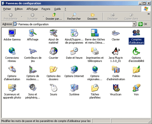 Activer ou dsactiver l'cran d'accueil de Windows XP Perso010