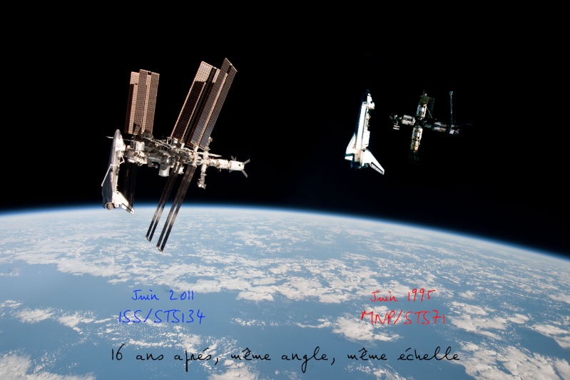 "Photo de famille" Photo d'ISS avec une navette arrimée. - Page 7 Les_st10