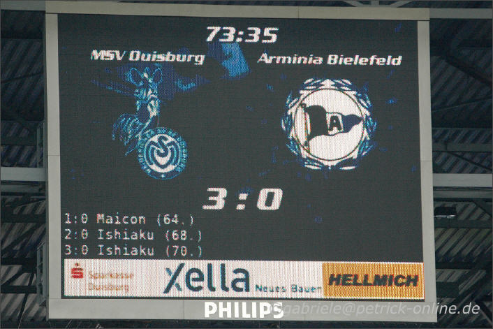 MSV DUISBURG .Vs Armina Bielefeld L04310