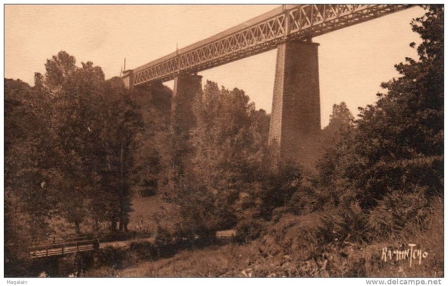 Le viaduc de Baguenard en cartes postales Baguen14