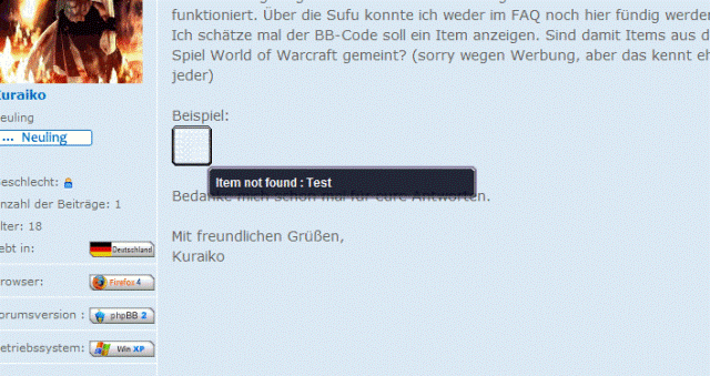 BB-Code WoW Wow10