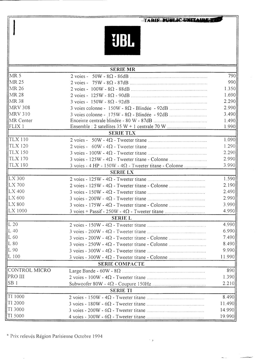 Tarif neuf du vintage pour donner une idée (gamme HIFI et pro de la fin des années 70 au début des années 2000) Numzo509