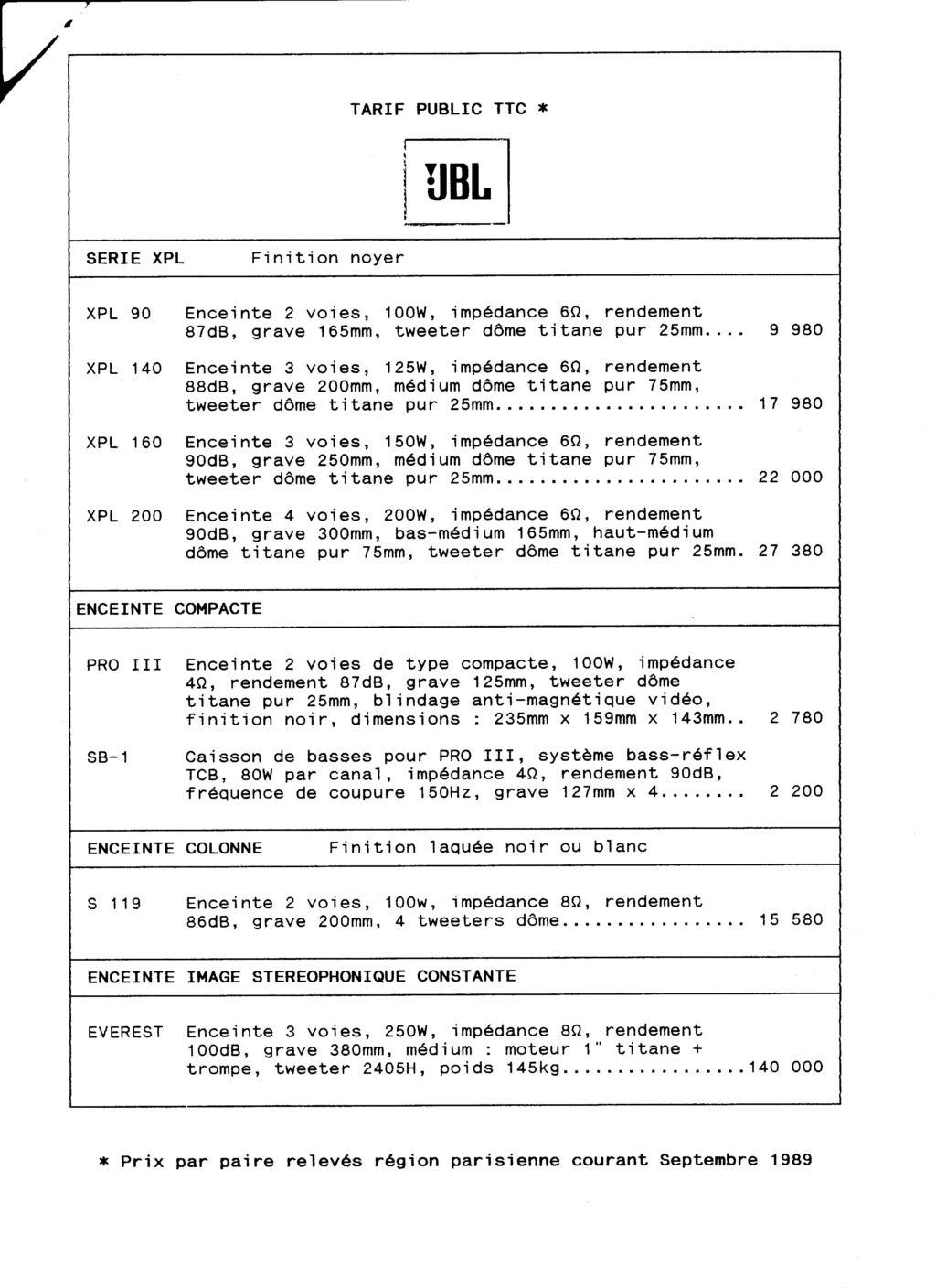 Tarif neuf du vintage pour donner une idée (gamme HIFI et pro de la fin des années 70 au début des années 2000) Numzo516