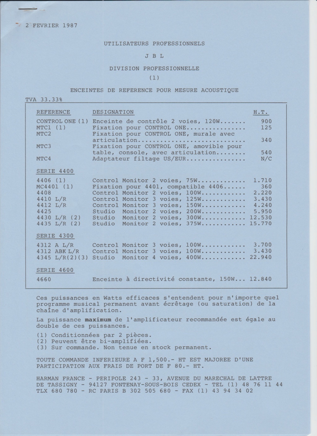 Tarif neuf du vintage pour donner une idée (gamme HIFI et pro de la fin des années 70 au début des années 2000) Numzo738