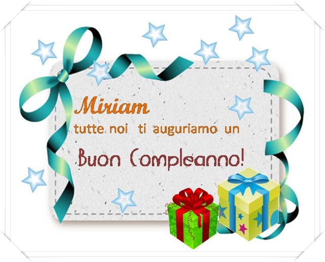 30 Ottobre - Compleanno Miriam Dc25