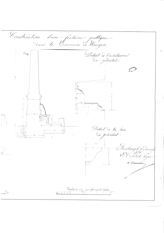 Plan de la Fontaine de Wangen 12510