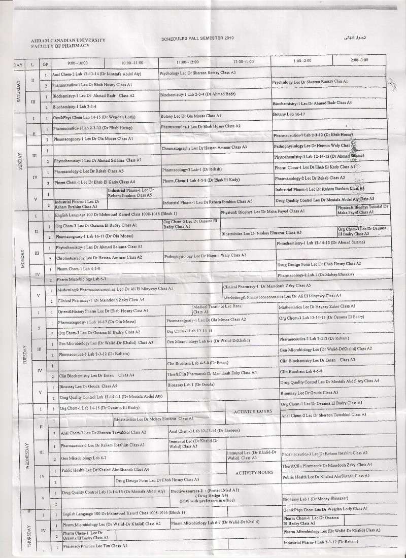 ACU Pharmacy Schedule Scan0010