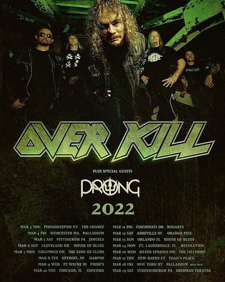 OVERKILL tour posters Overki11
