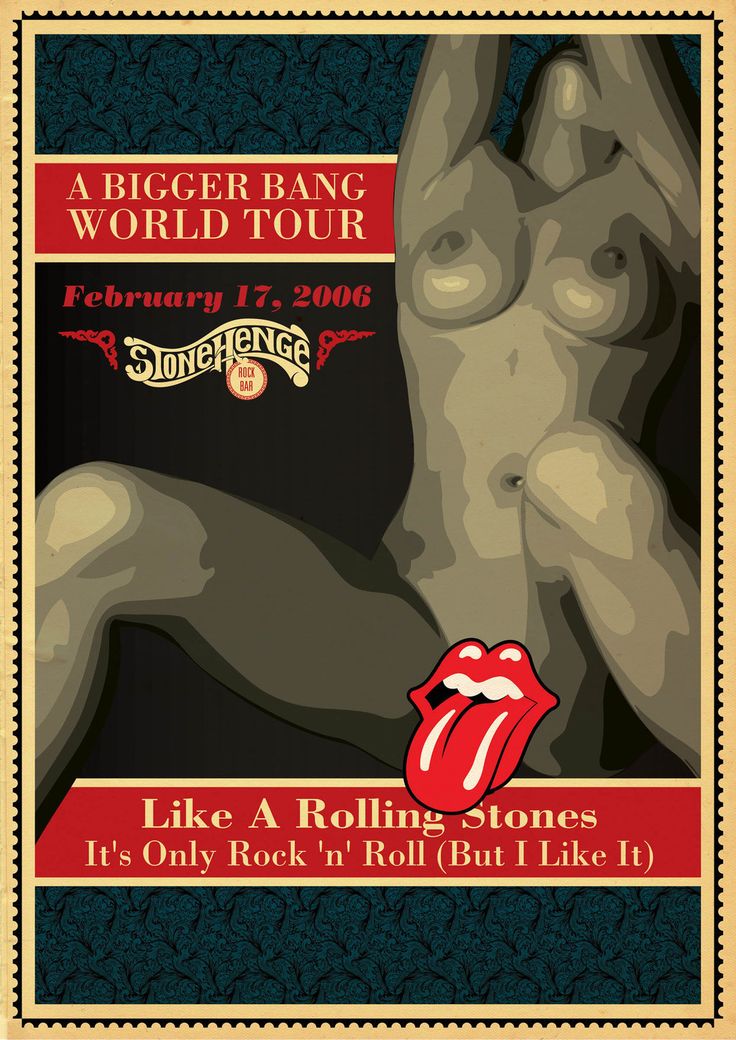 ROLLING STONES concert & tour posters Poster21