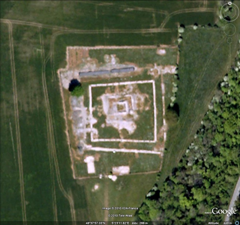 Antiquités romaines sous l'oeil de Google Earth Ruines13