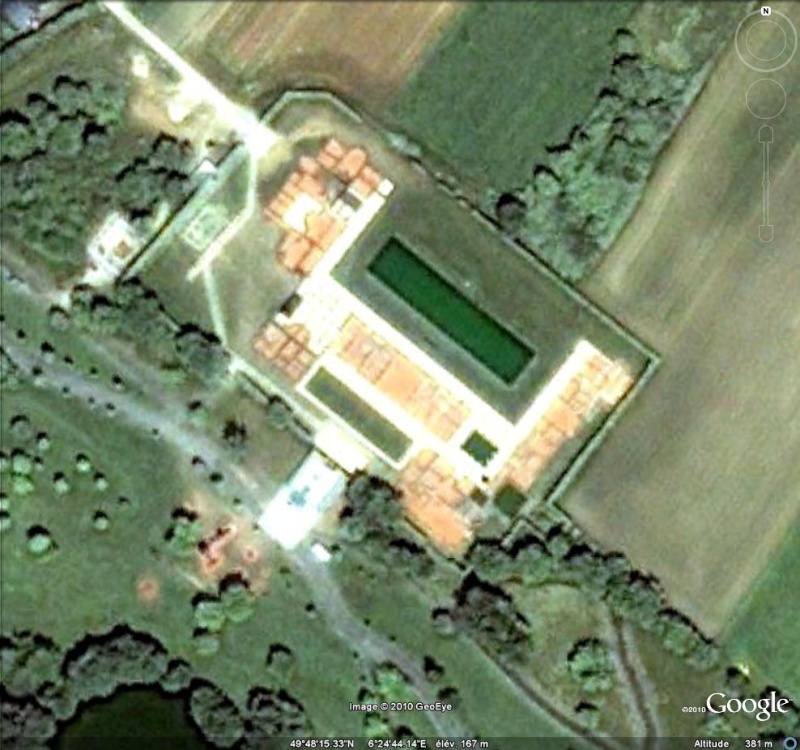 Les villas gallo-romaines sous Google Earth Villa10
