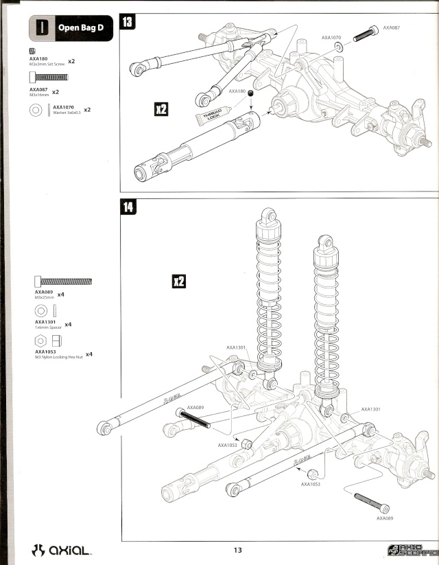 mon axial ax10 reçus en Octobre 2010 à aujourd'hui Numari24