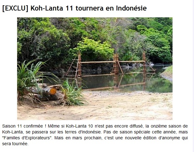 infos/revue de presse sur Koh-lanta Vietnam 2010 - Page 2 328
