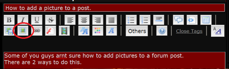 How to add a picture to a post. Portan10