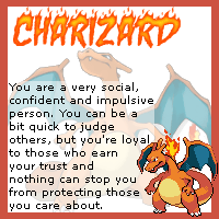 What Pokemon Are You? Chariz10