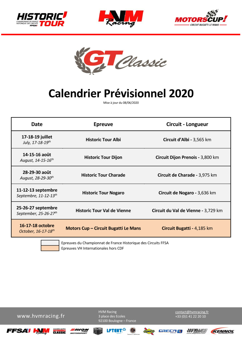 GT Classic 2020 ( post unique) Calend17