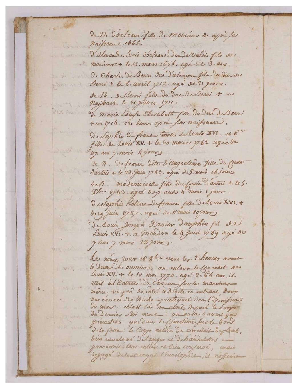 Procès-verbal de l'extraction des cercueils royaux et princiers du 18 octobre 1793 au 18 janvier 1794 0000613