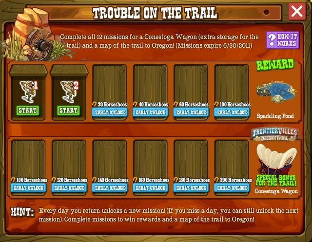 Nuevo. Info para las nuevas misiones Oregon Trail!!! Calend10