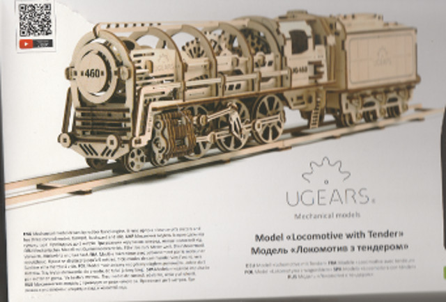 Lokomotive mit Tender UG460 von UGEARS Start10